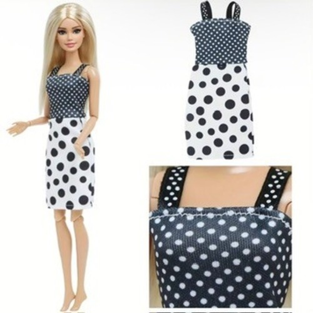 5pcs Retro Style Dress Outfit Clothing Accessories For 11.5 in Fashion Doll - Picture 4 of 9